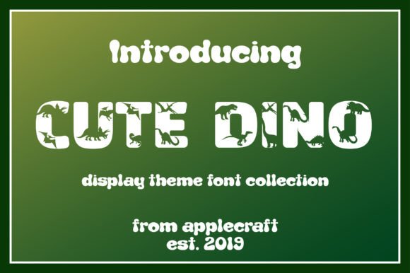 Cute Dino: A Decorative Fonts Review for Sellers