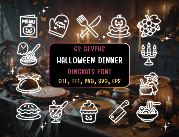 Halloweendinner Regular Fonts and Dingbats Review