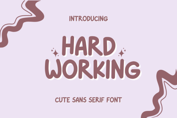 Hard Working Font for Crafting and Handmade Projects