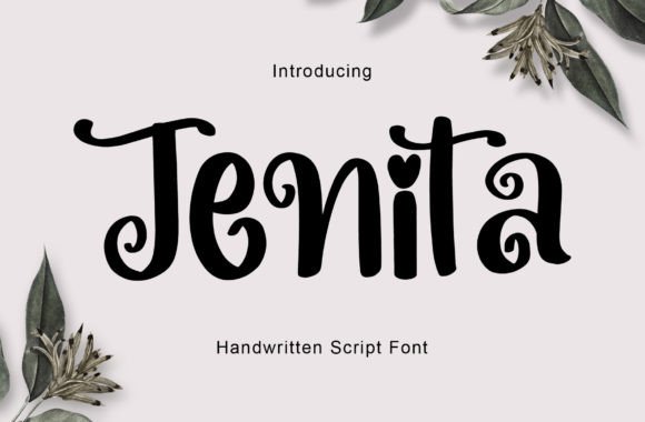 Jenita Font for Script Amp: A Cute Swirly Choice for Local Branding