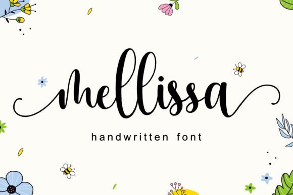 Mellissa Script Font for Embroidery Projects