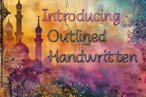 Outlined Handwritten: A Versatile Script Amp for Fonts Creators
