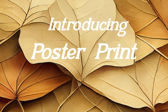 Poster Print: A Versatile Sans Serif Font for Bold Branding