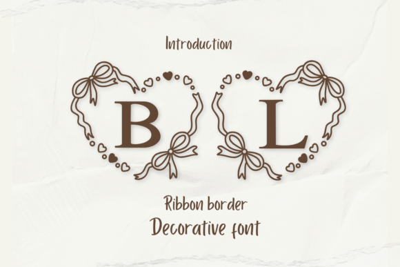 Ribbon Border: A Designer's Take on This Romantic Embroidery Font