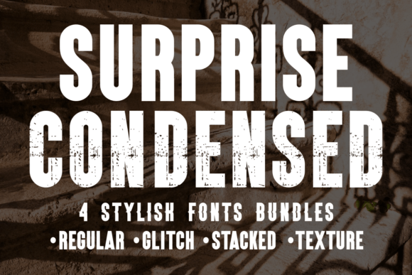 Surprise Condensed Texture: A Sans Serif Fonts Review for Crafters