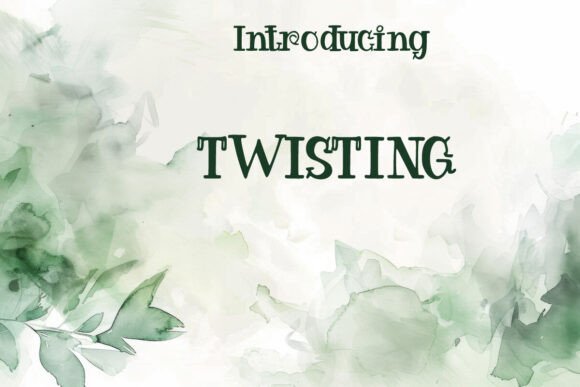 Twisting: A Dynamic Display Font for Local Branding